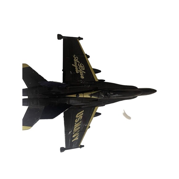 U. S. Navy F/A 18 Hornet Blue Angels Die Cast Pull Back Model - #1 Working 9” - Picture 2 of 15
